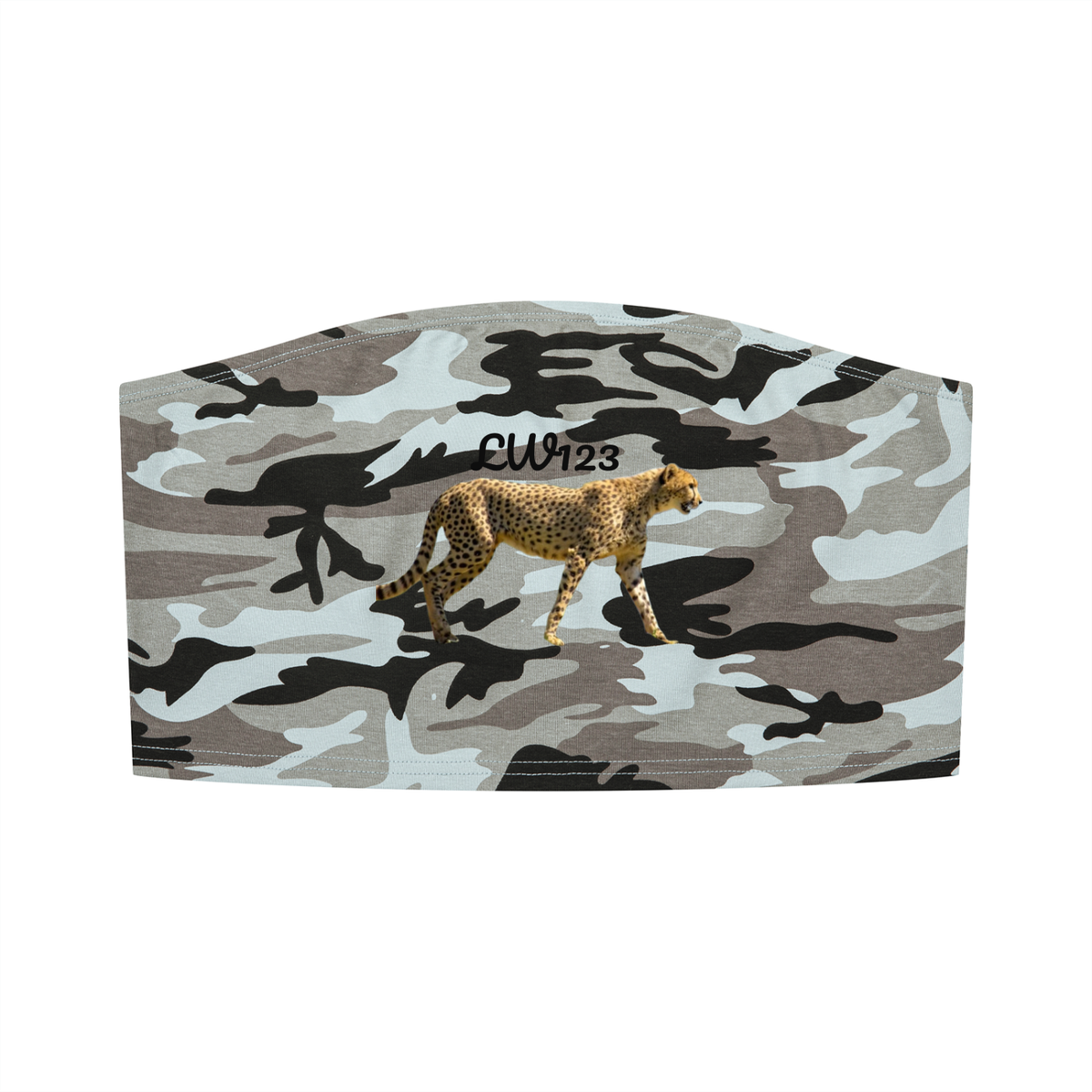 LW 123 Camo Cropped Tube Top