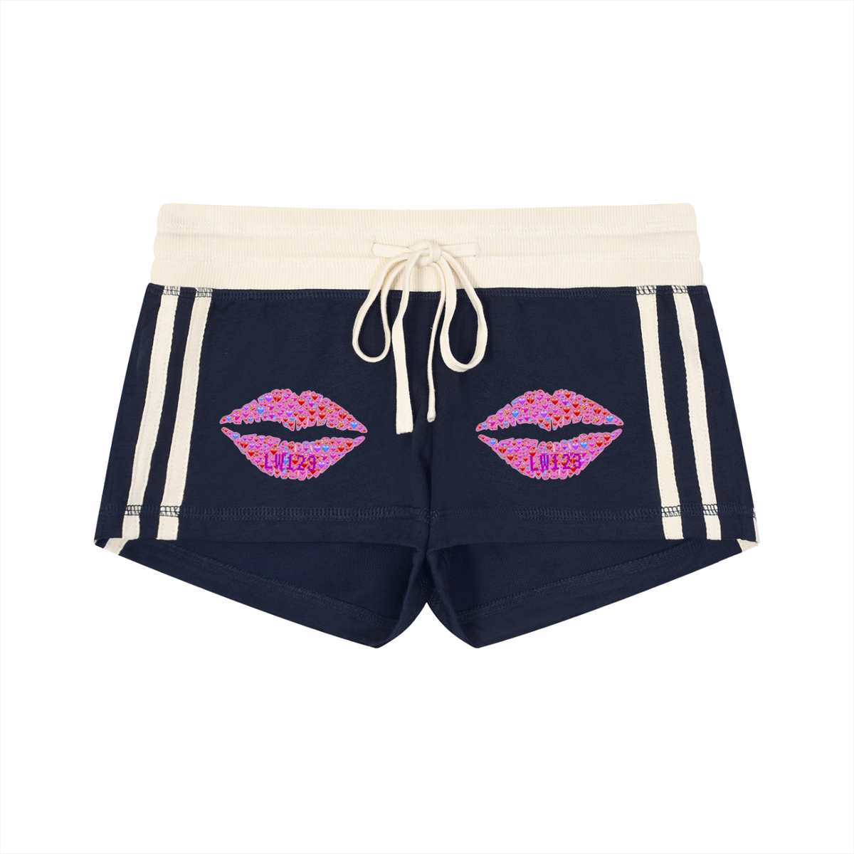 LW 123 Contrast Stripe Track Shorts