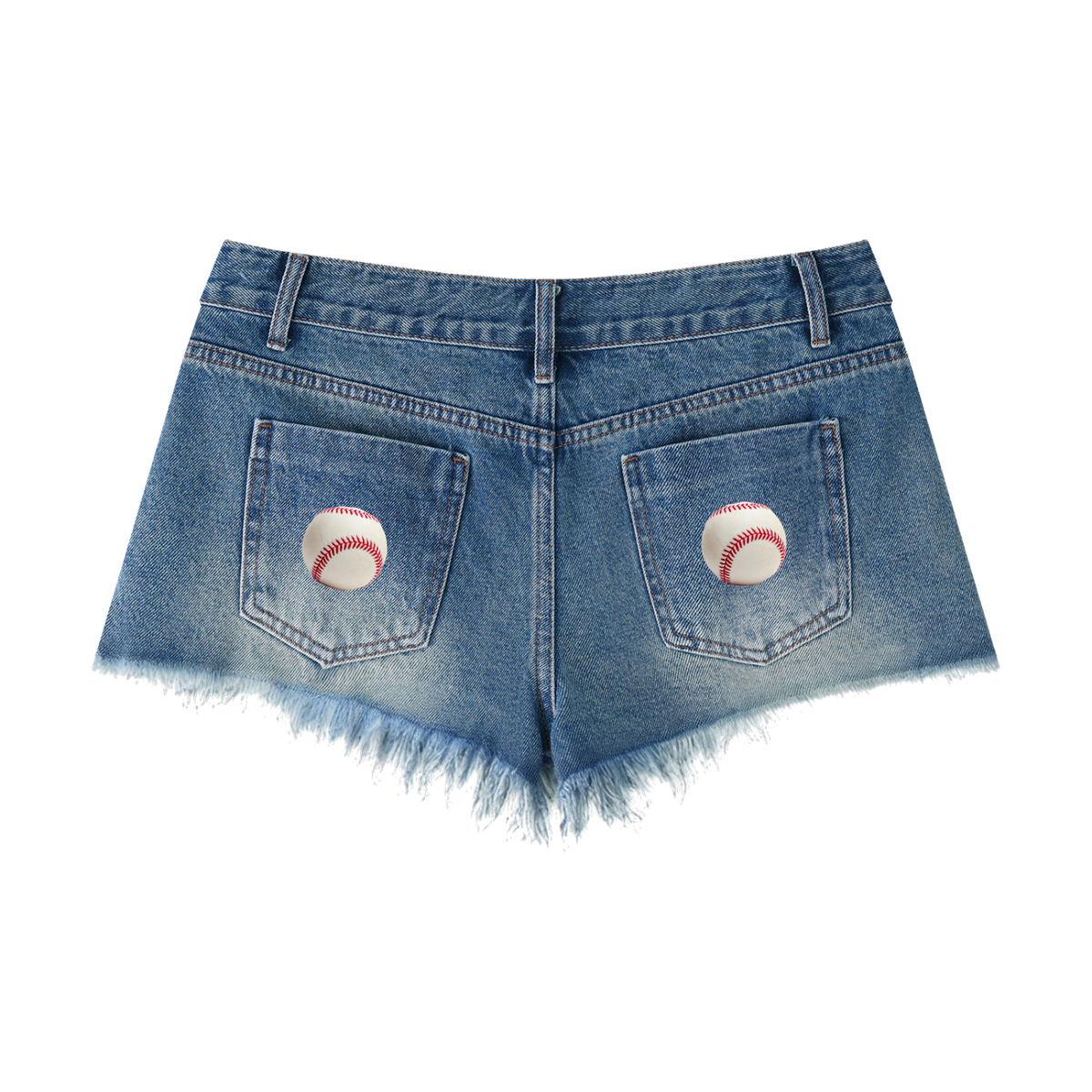 LW 123 Raw Hem Denim Shorts