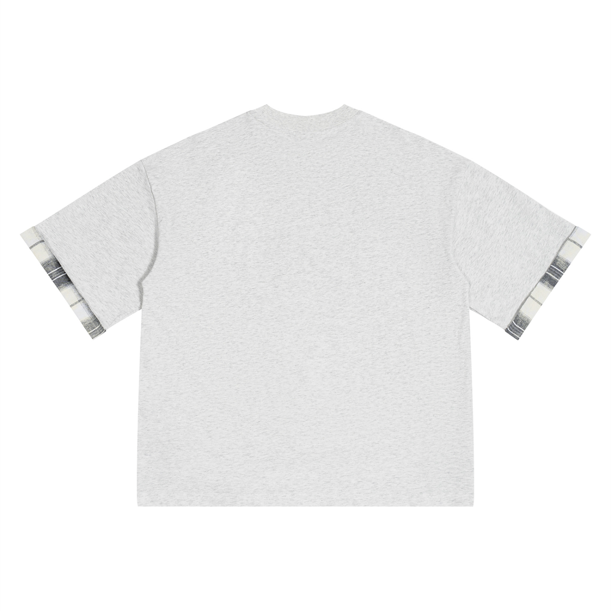 LW 123 Plaid Paneled T-Shirt