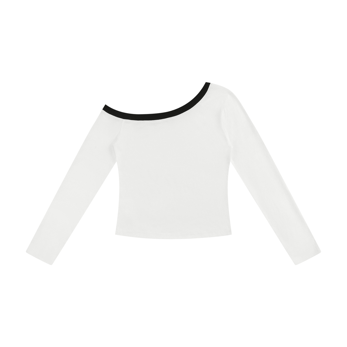 LW 123 Women’s Color Block Off-the-Shoulder T-Shirt
