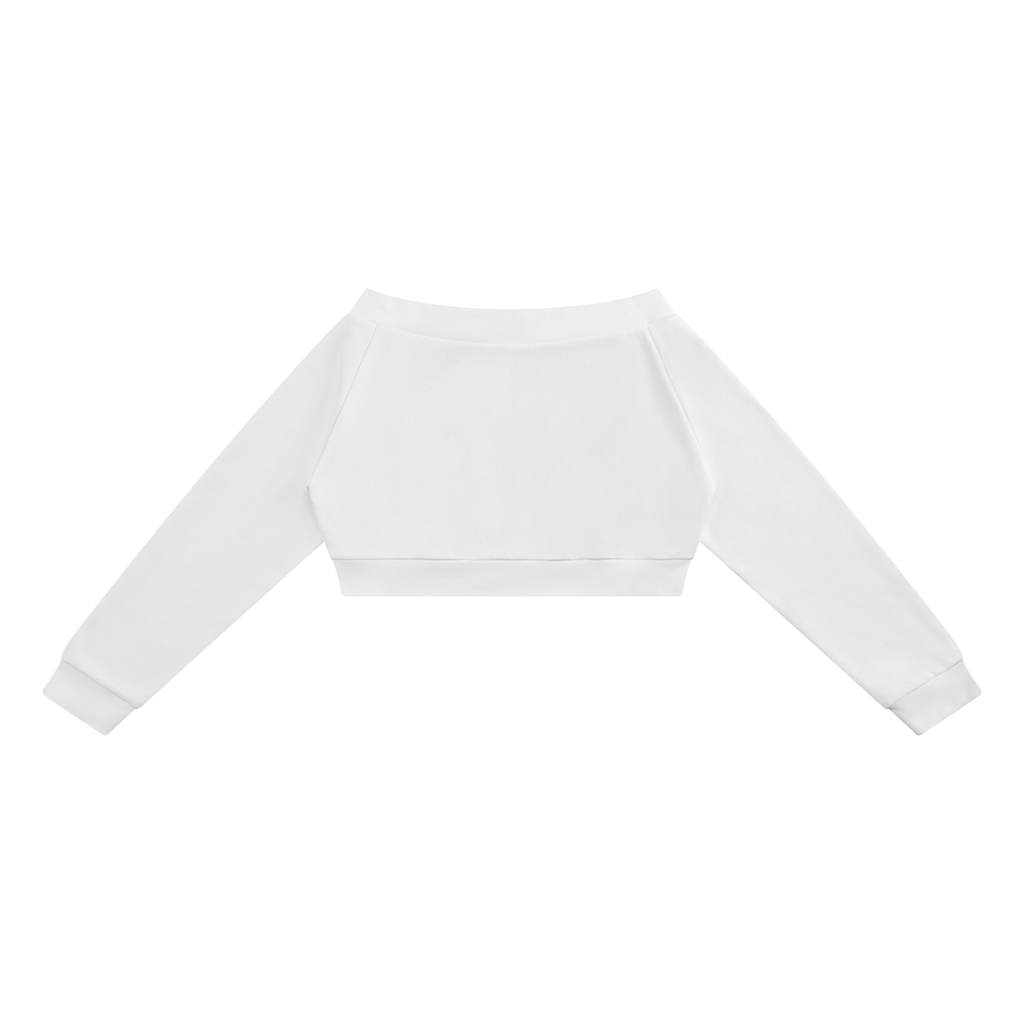 LW 123 Women's Off-Shoulder Full Zip Hoodie