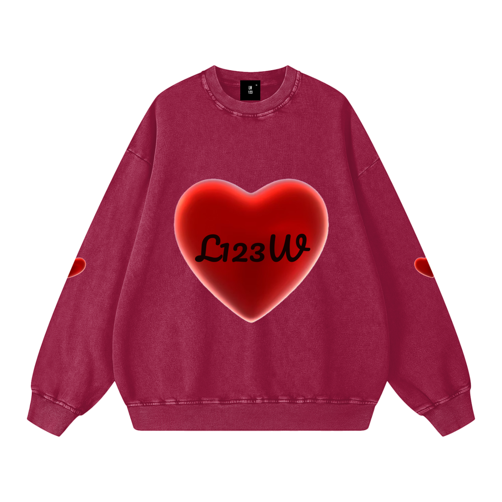 Snow Washed Oversized Sweatshirt
