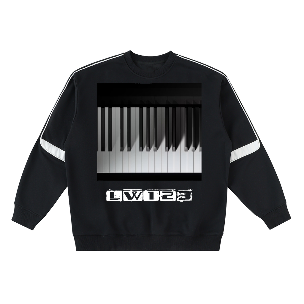 Oversized Crewneck Taped Sweatshirt
