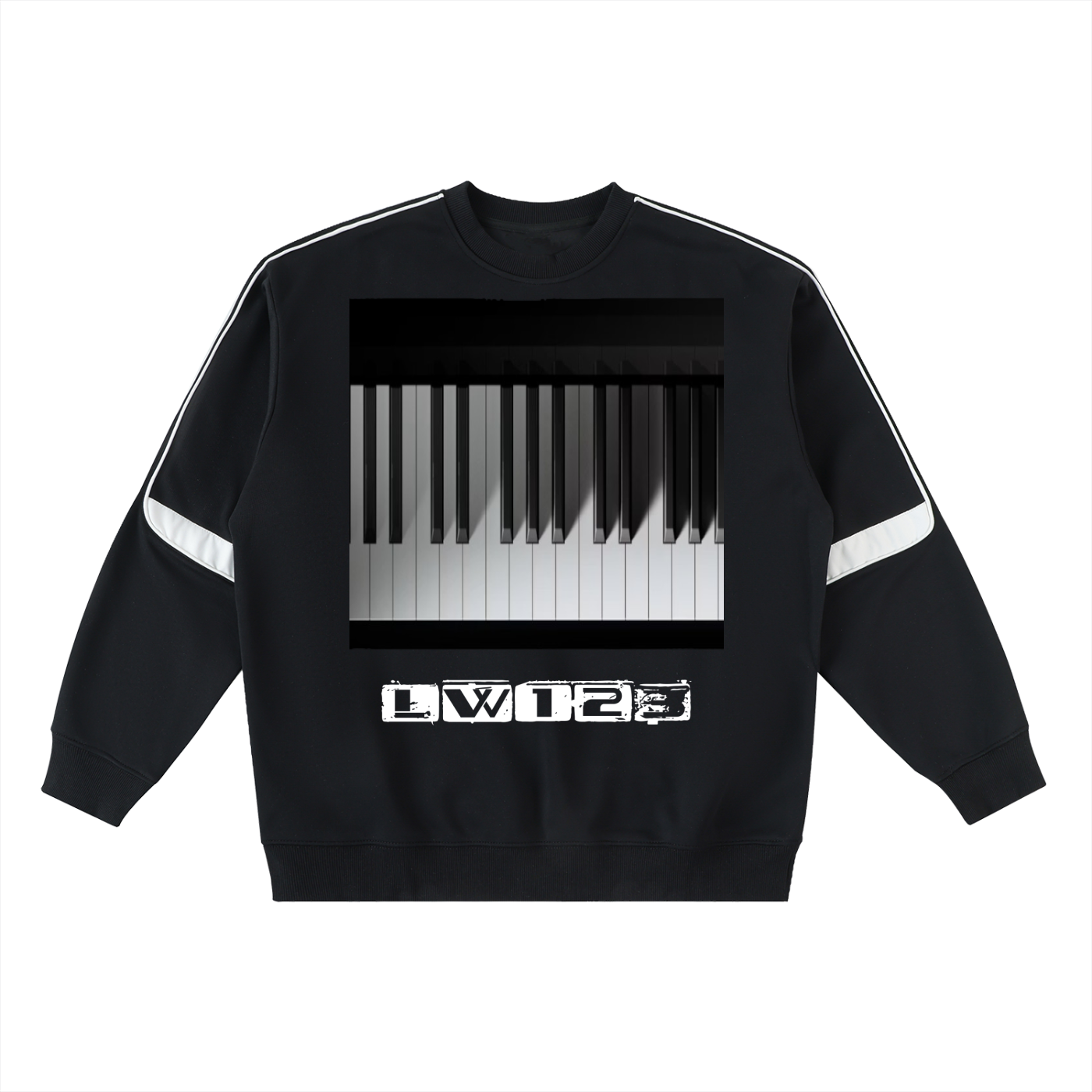Oversized Crewneck Taped Sweatshirt