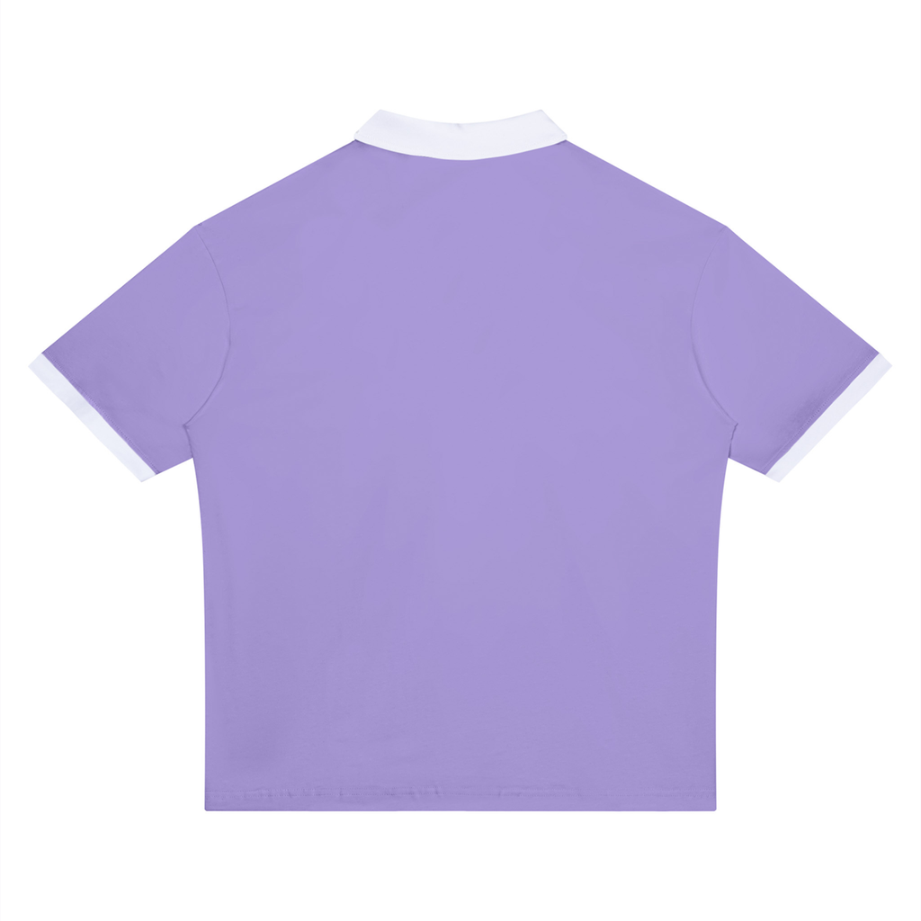 LW 123  Color Block Polo Shirt