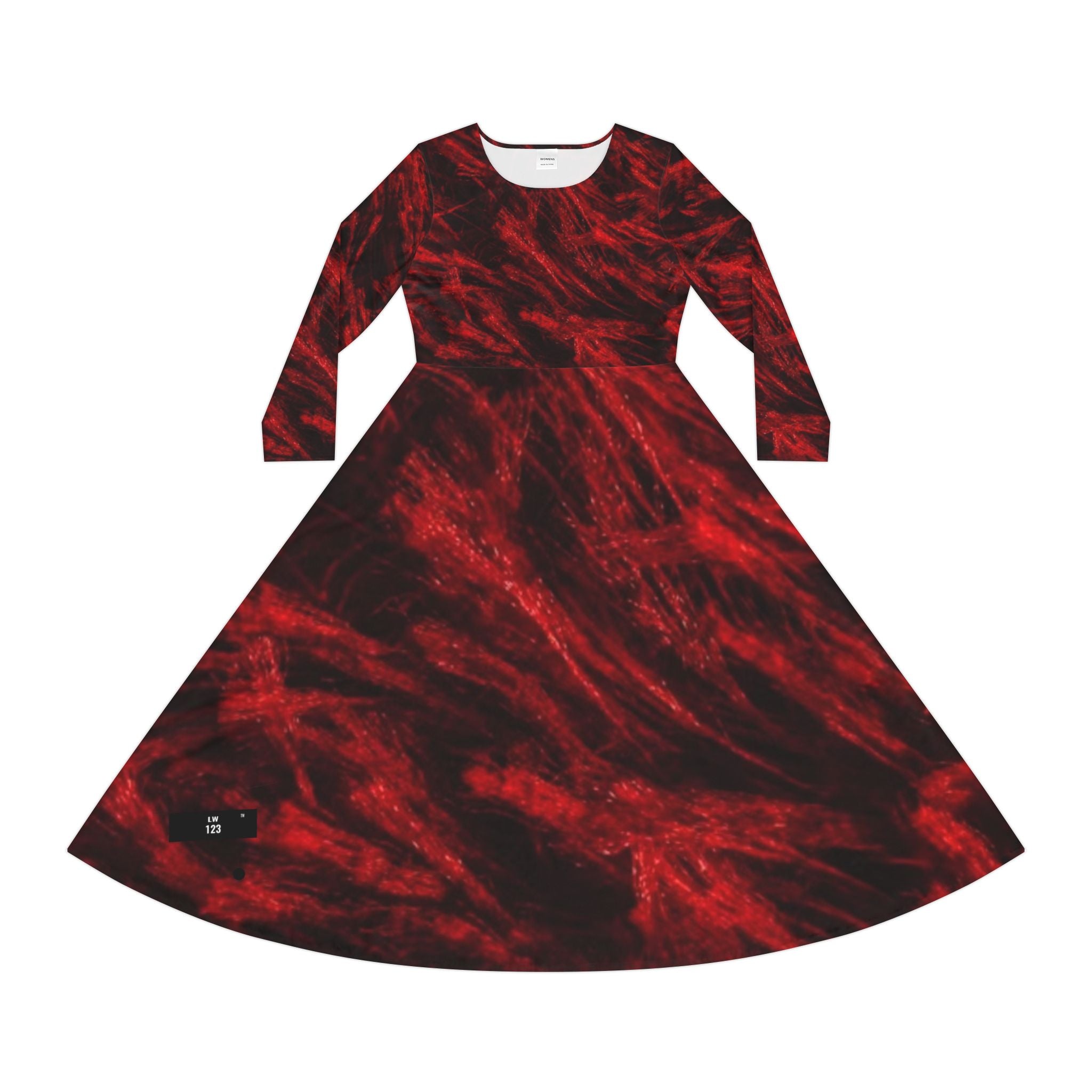 LW 123 Women's Long Sleeve Dance Dress (AOP)