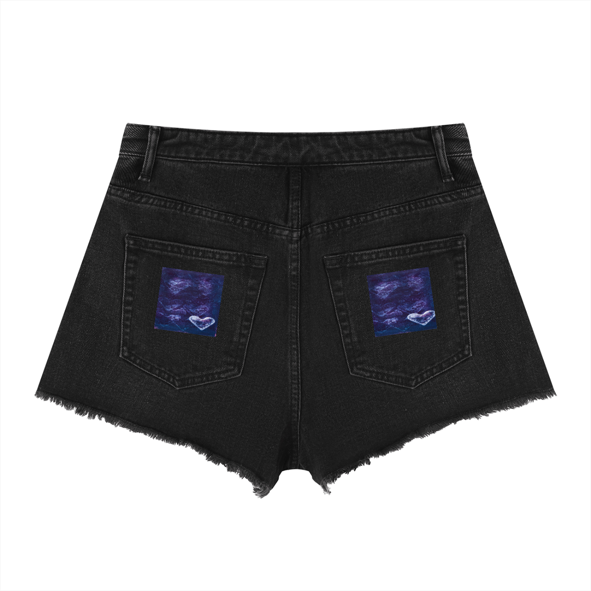 LW 123 Women’s Vintage Wash High Rise Denim Shorts