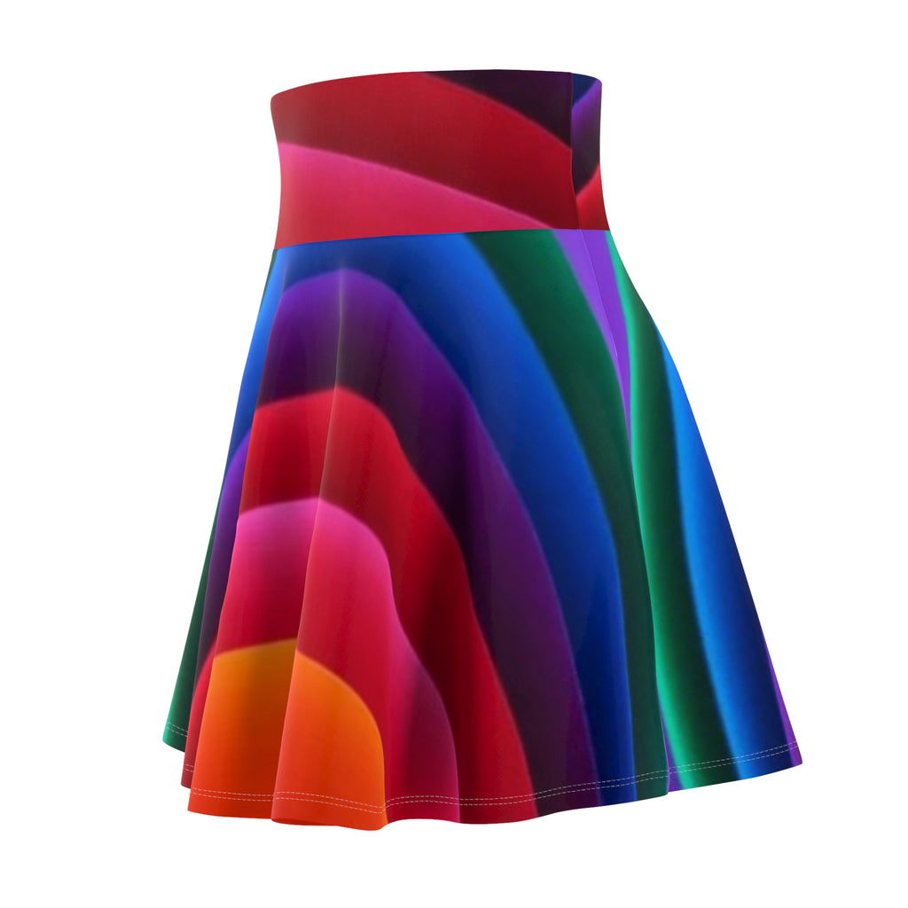 LW 123 Rainbow Wave Skater Skirt