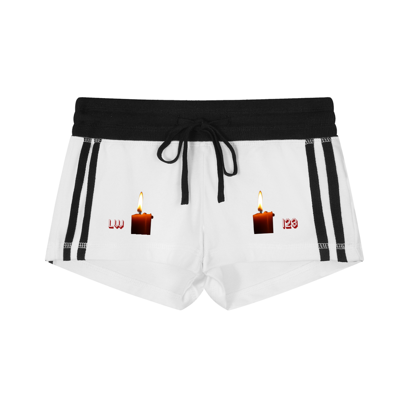 Women's Contrast Stripe Track Shorts