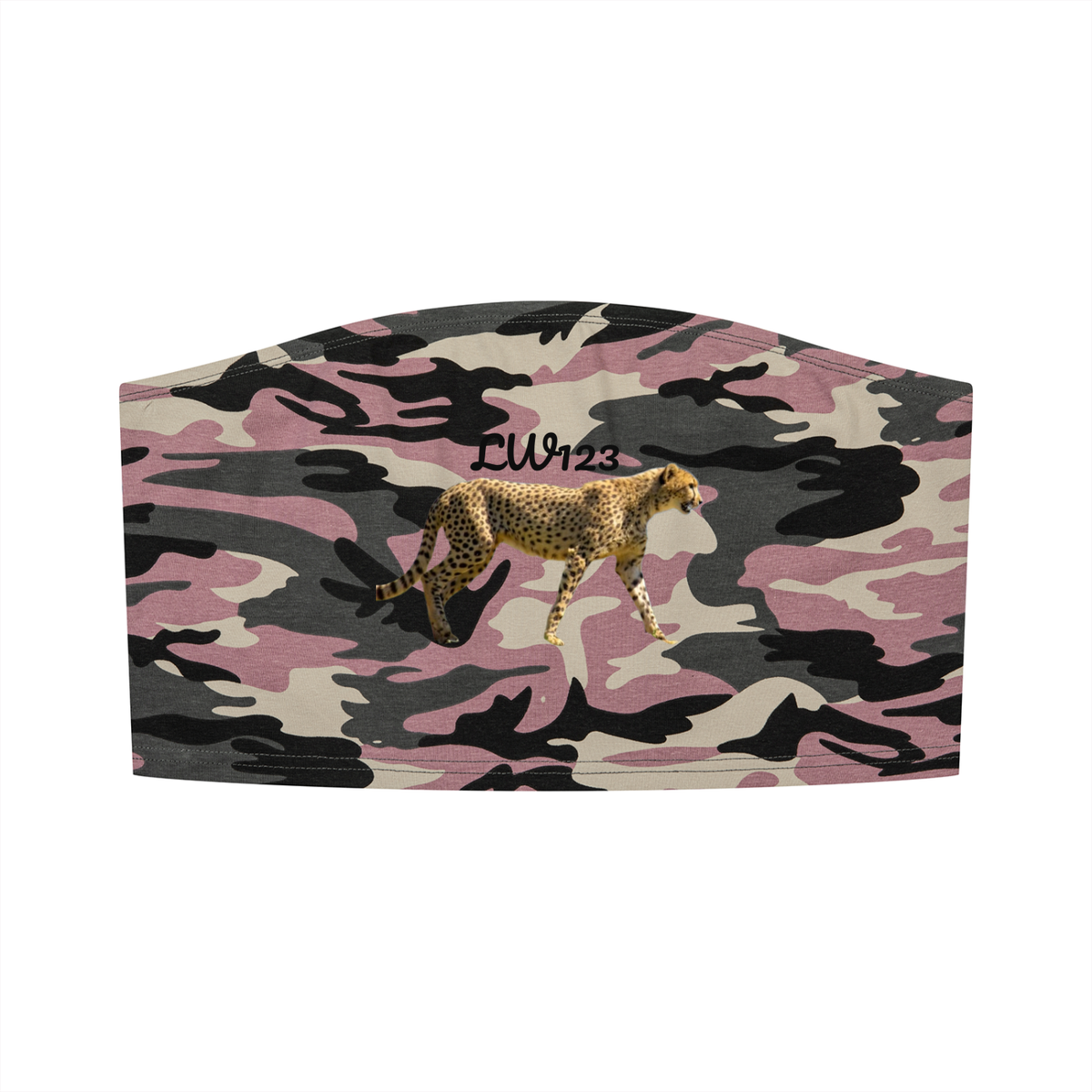 LW 123 Camo Cropped Tube Top
