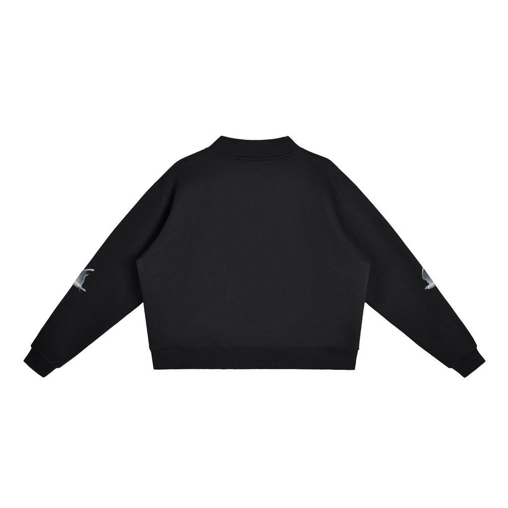 LW 123 Fleece Mock-Neck Crew Sweatshirt