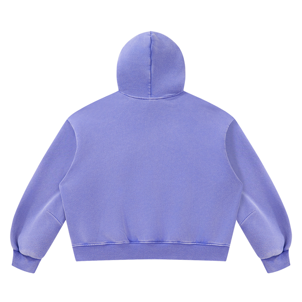 LW 123 Vintage Wash Boxy Fleece Hoodie