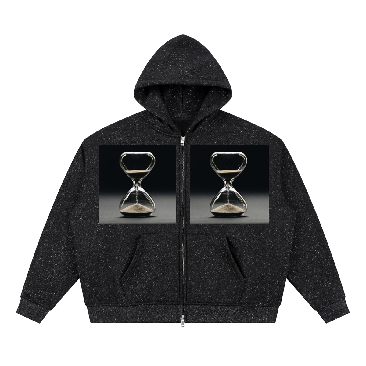 LW 123 Sparkles Full Zip Boxy Hoodie