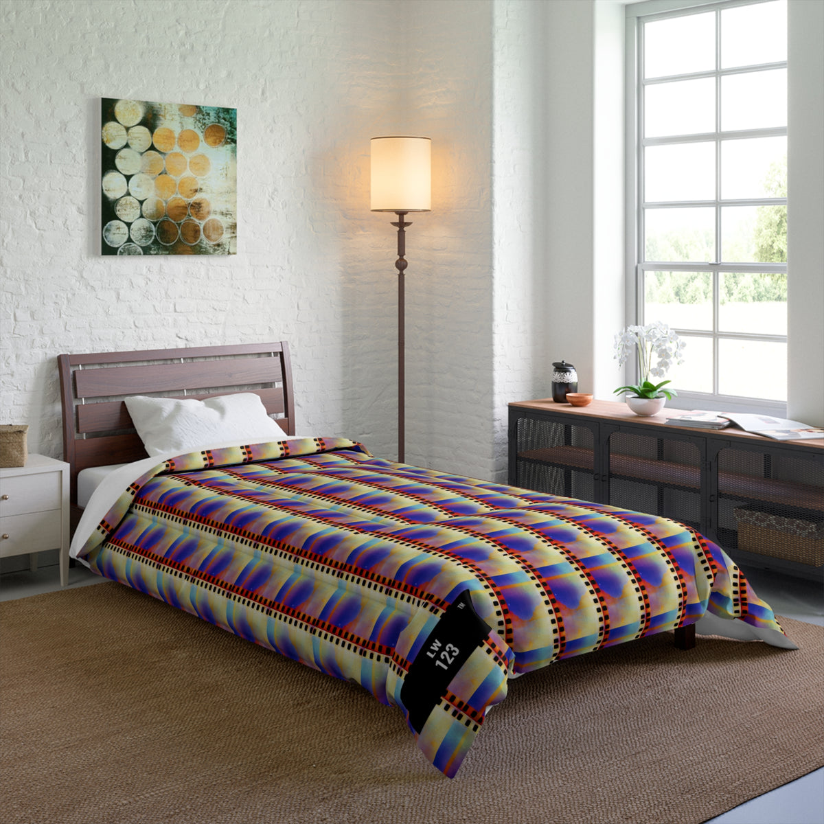 LW 123 Psychedelic Grid Comforter