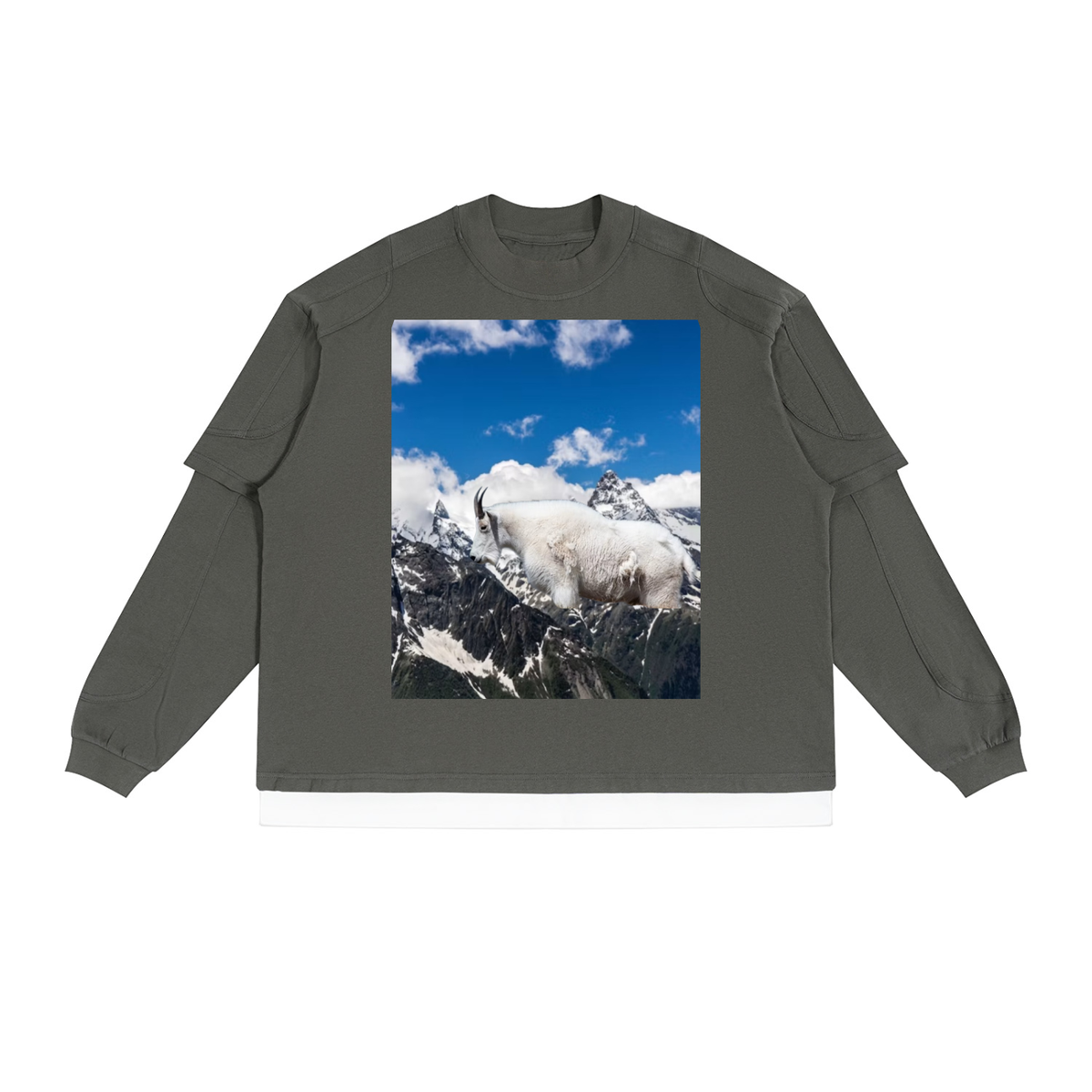 LW 123  Layer Color Block T-Shirt