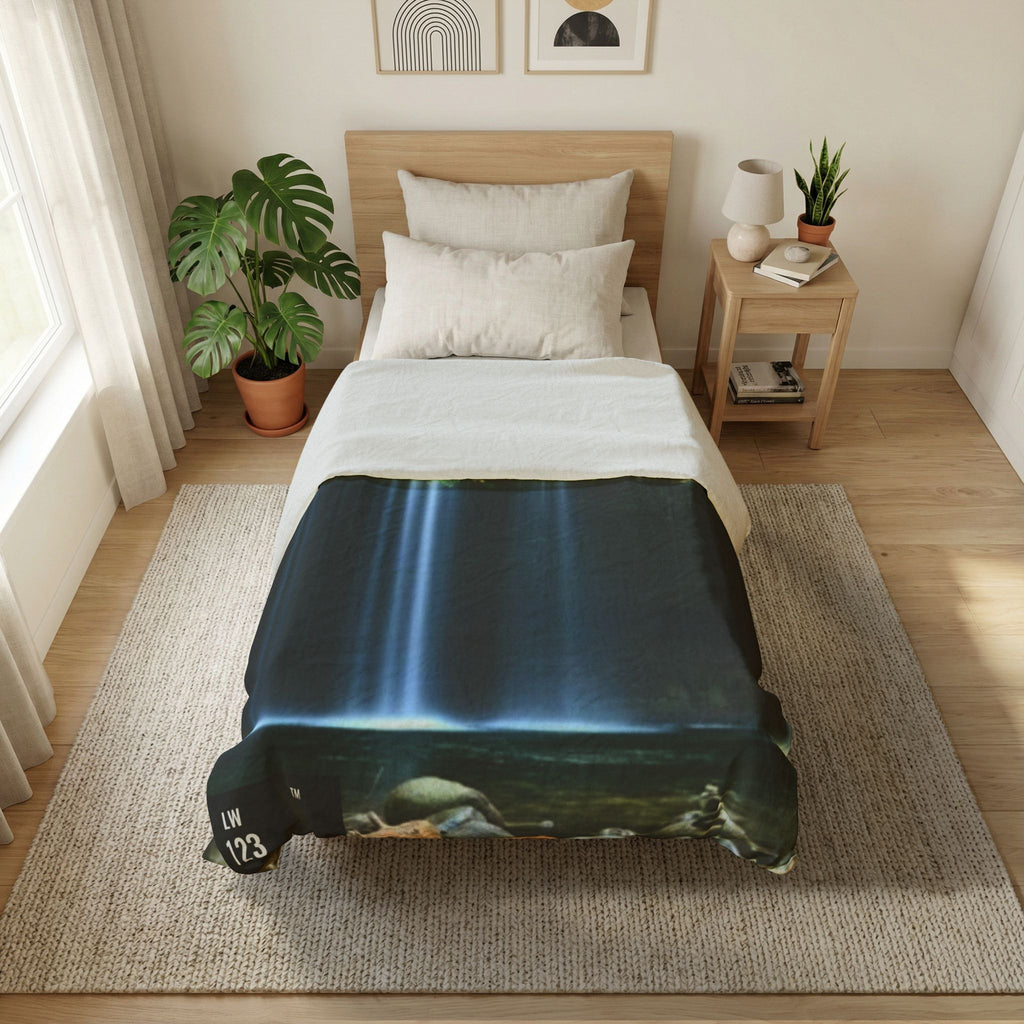 Waterfall Cotton Duvet Cover – Serene Forest Waterfall Bedding
