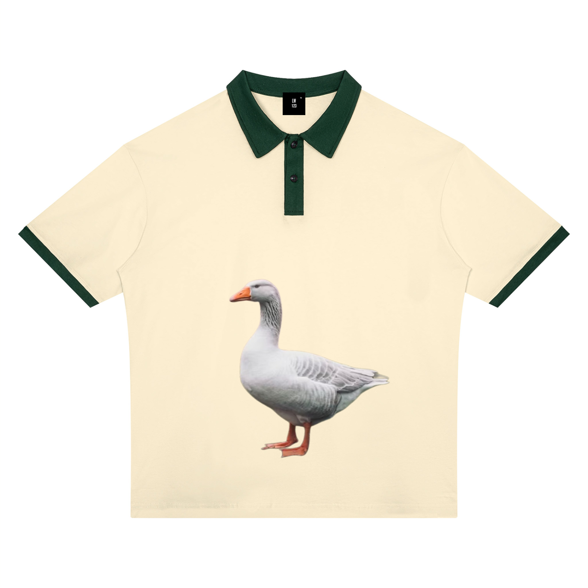 LW 123  Color Block Polo Shirt