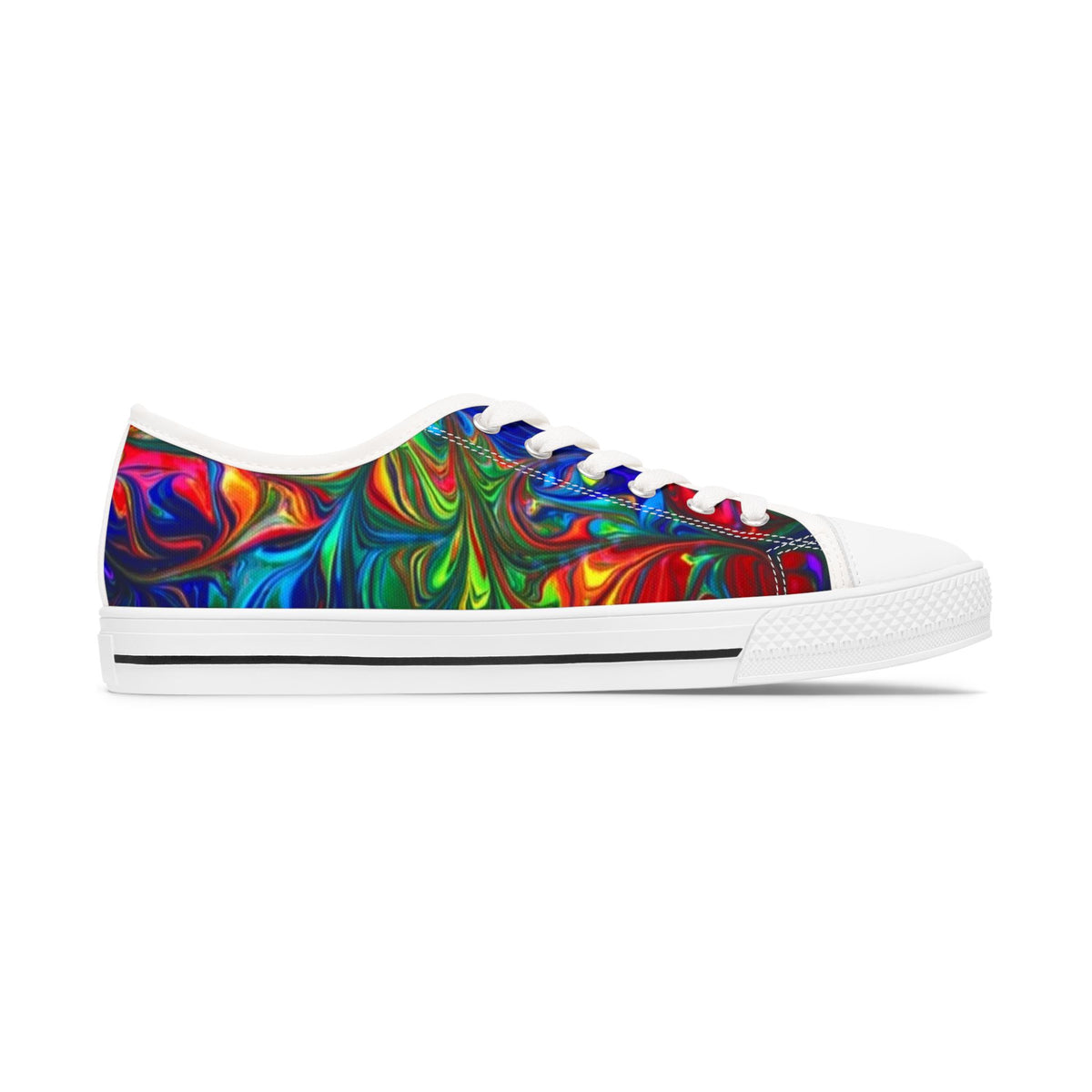 LW 123 Psychedelic Swirl Women's Low Top Sneakers