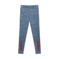 Women's Faux Denim Zip-Fly Leggings