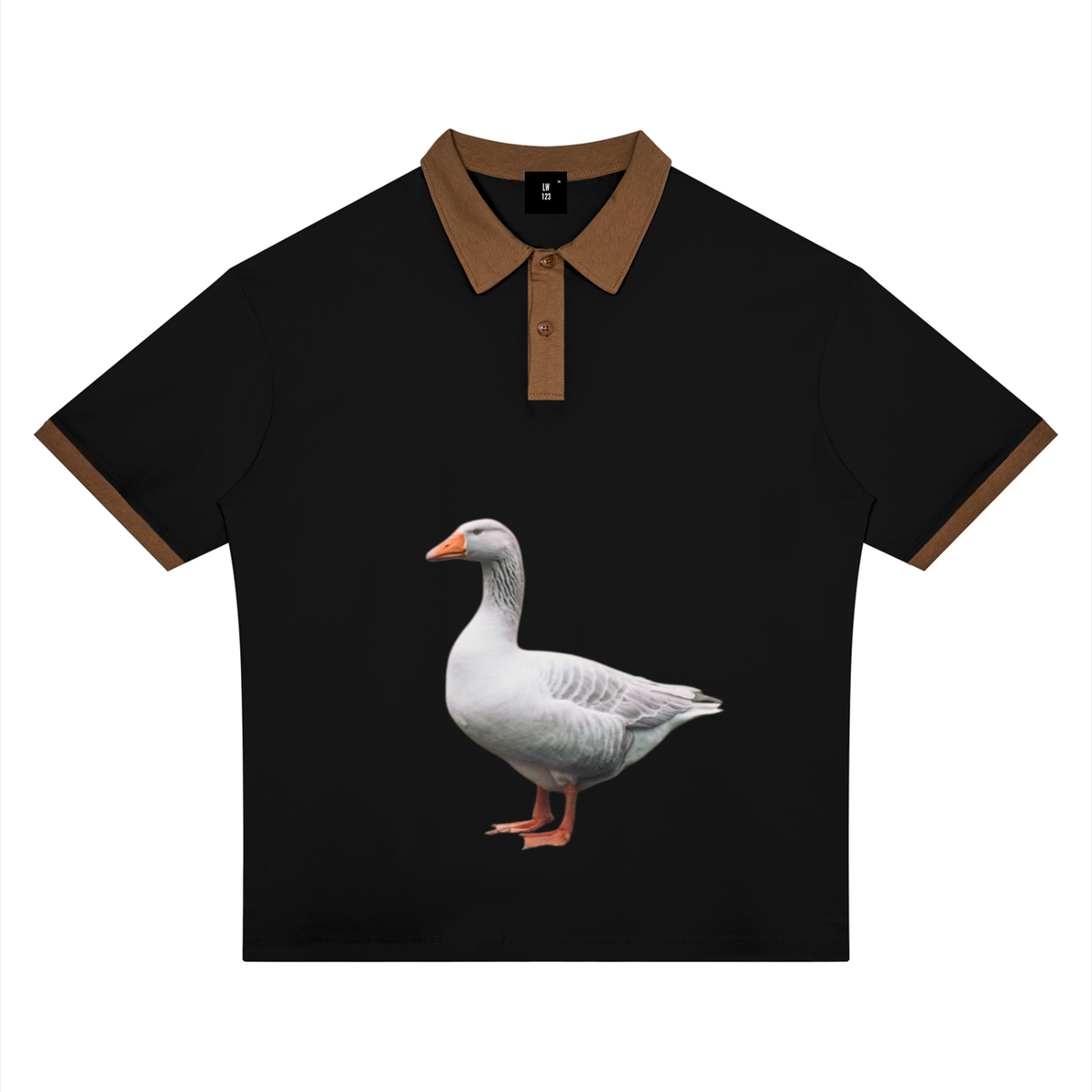 LW 123  Color Block Polo Shirt