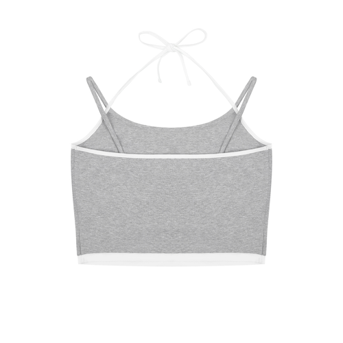 LW 123  Binding Halter Tank Top