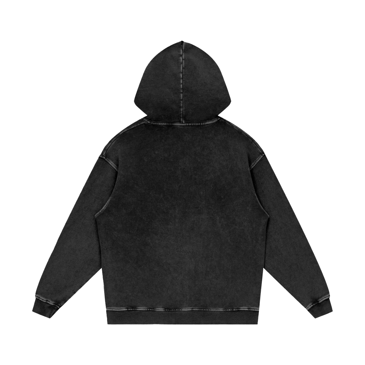 LW 123 Snow Washed Loose Cotton Hoodie