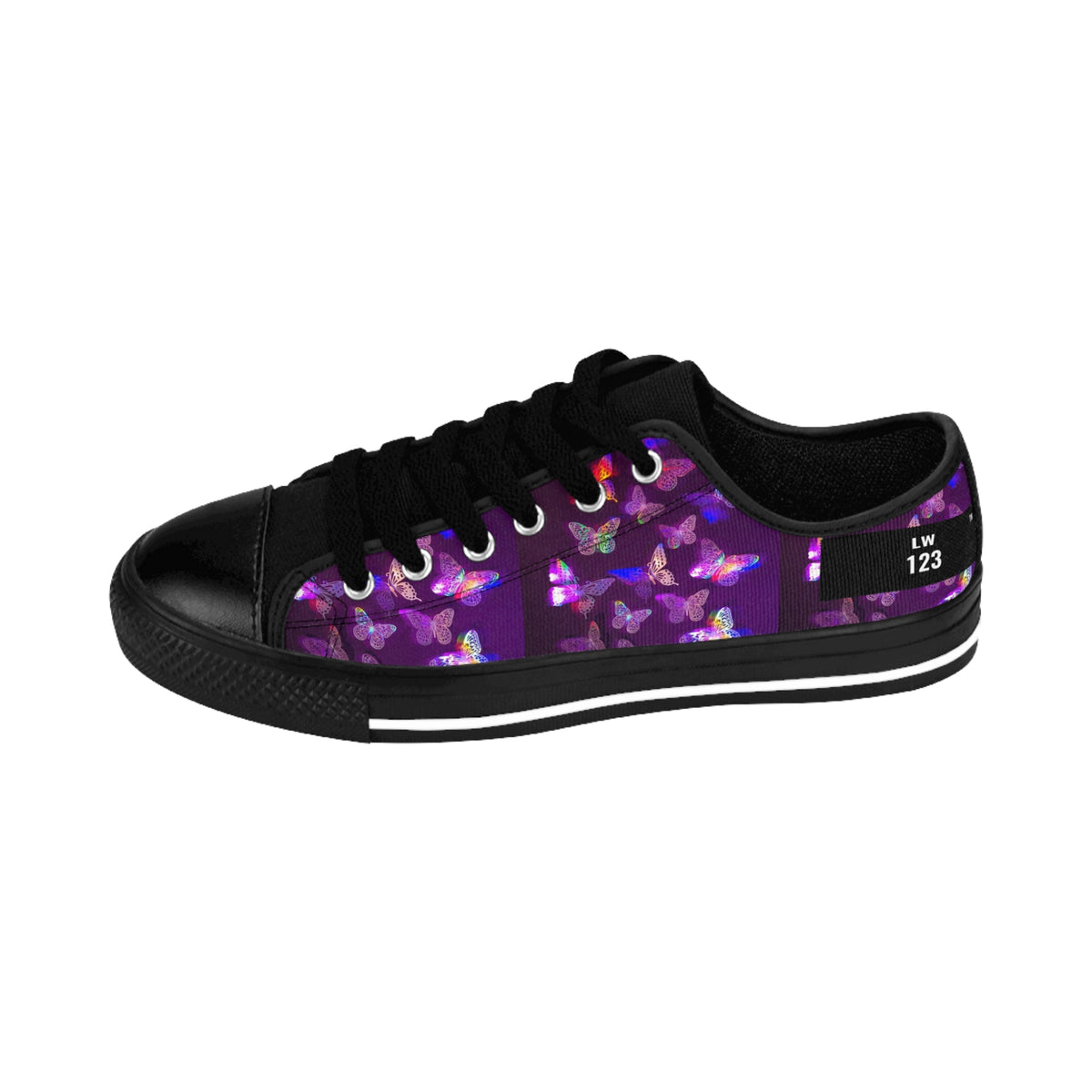 LW 123 Butterfly Print Women's Low-Top Sneakers