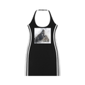 LW 123 Women's Binding Tight Halter Dress