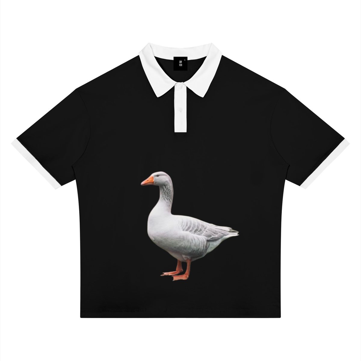 LW 123  Color Block Polo Shirt