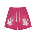 Sun Fade Raw Edge Cotton Shorts