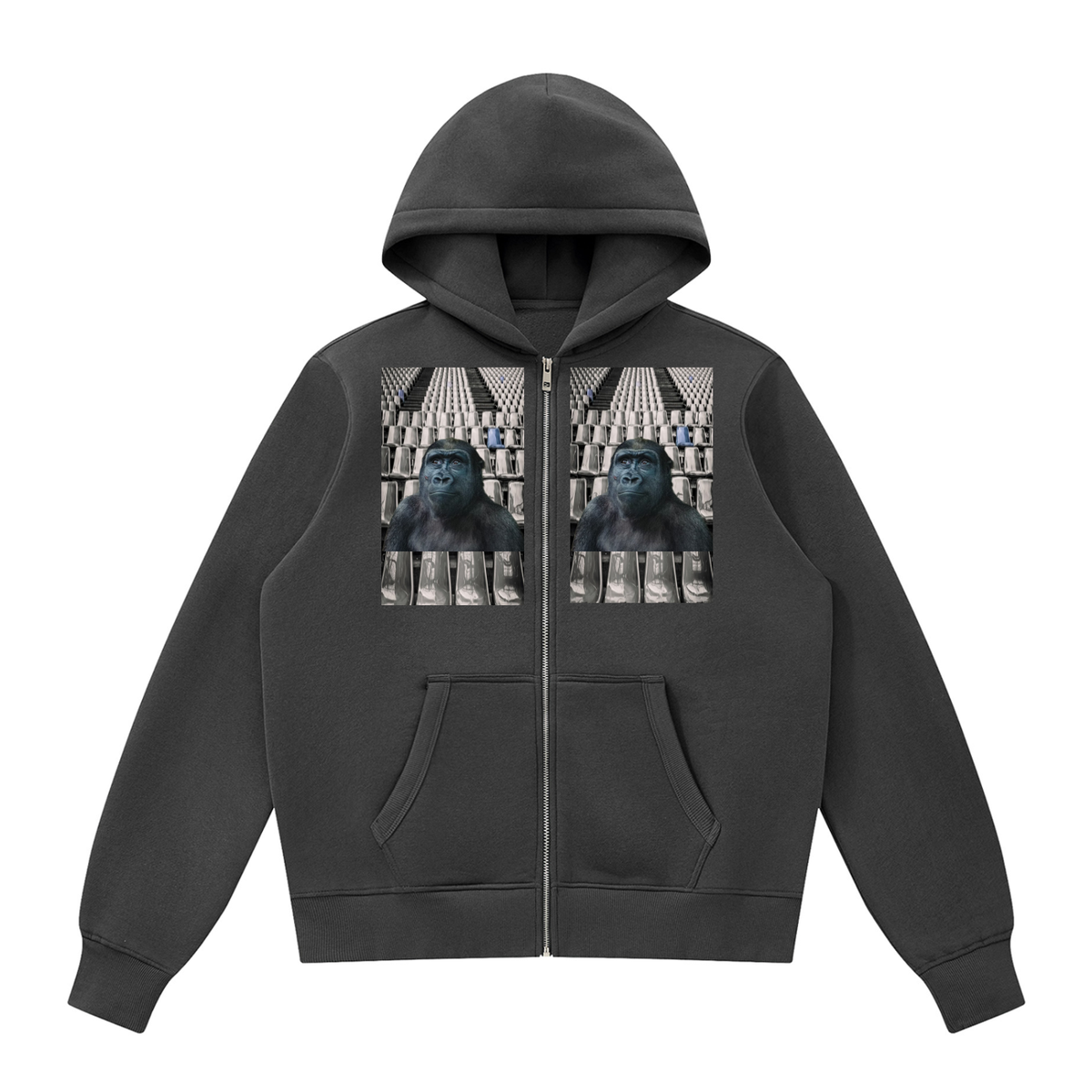 LW 123  Fleece Full Zip Hoodie