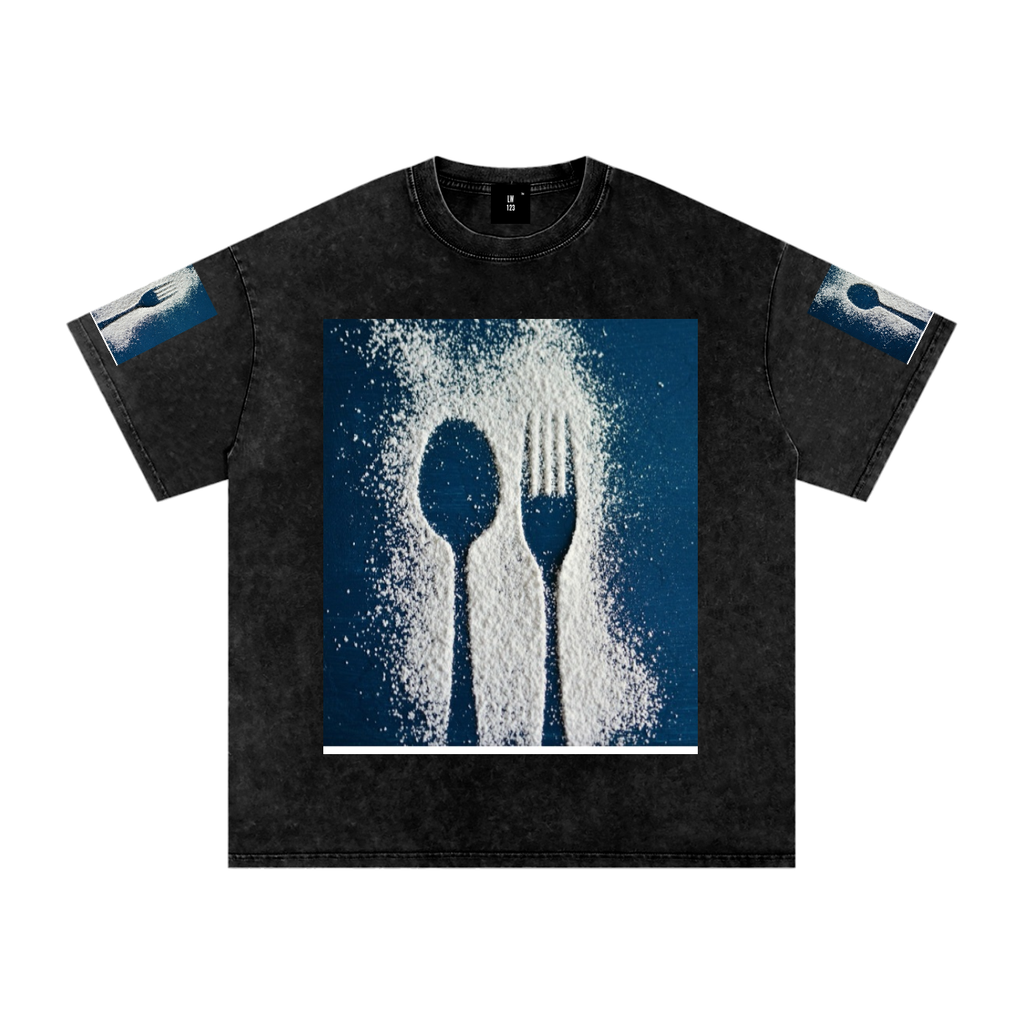 LW 123 Snow Washed Oversized Cotton T-Shirt