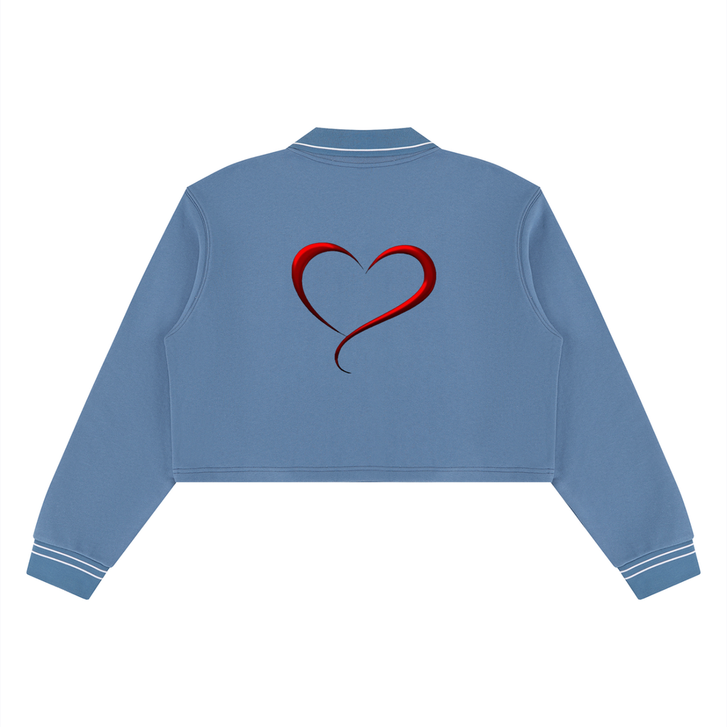 LW 123 Women’s Crop Collared Sweatshirt