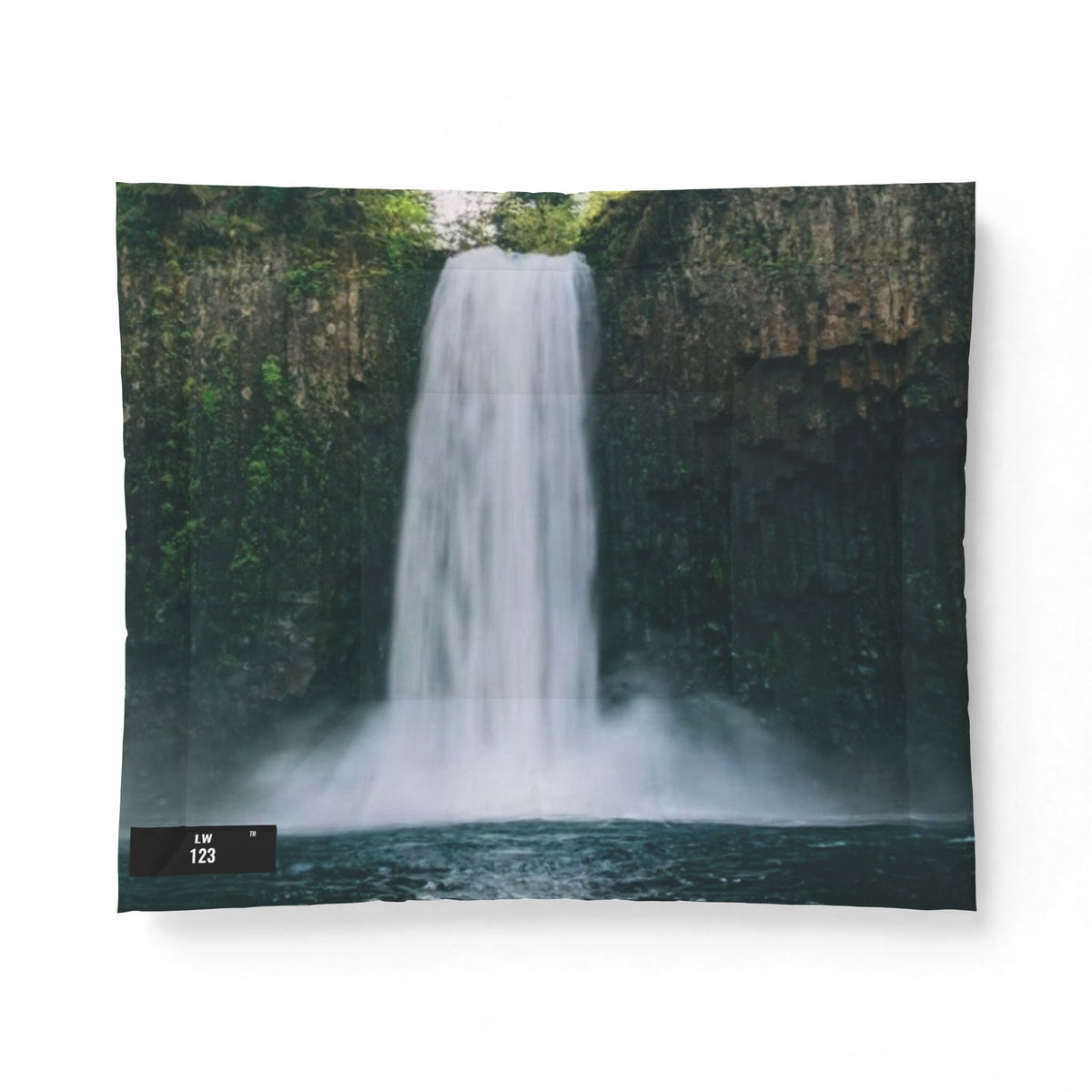 LW 123 Waterfall Cotton Comforter – Calming Nature Bedding for Bedroom Retreat
