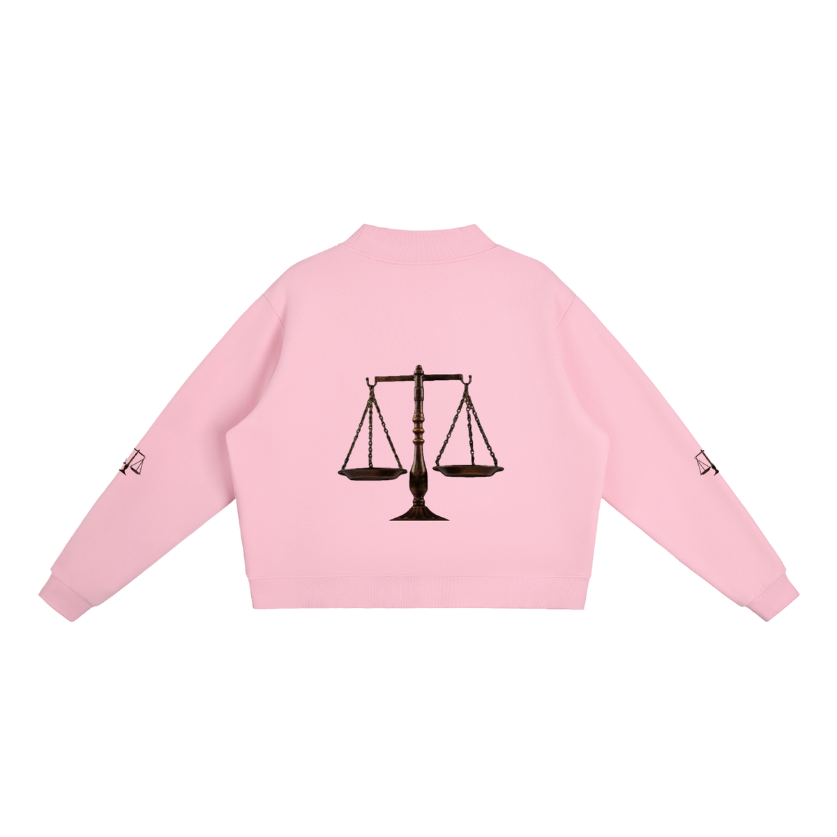LW 123 Fleece Mock-Neck Crew Sweatshirt