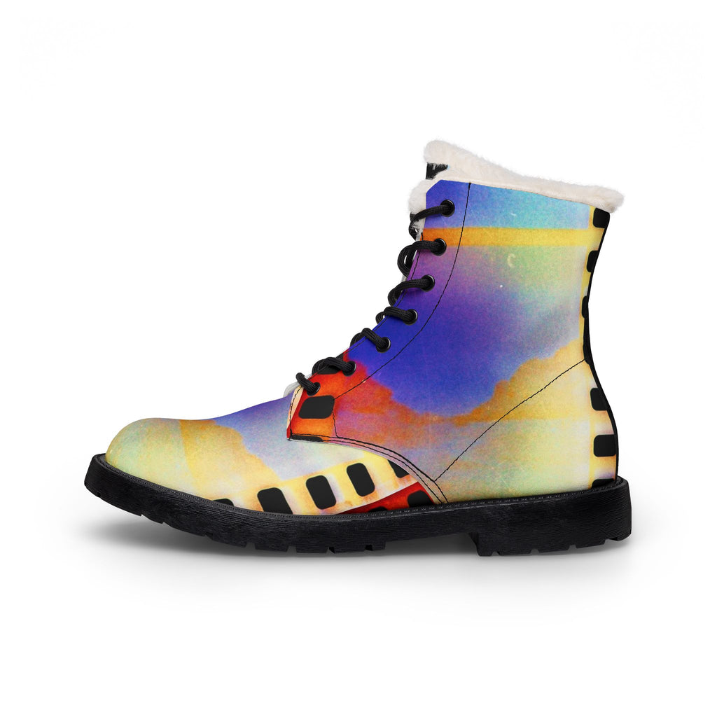 LW 123 Women's Fur-Lined Leather Boots