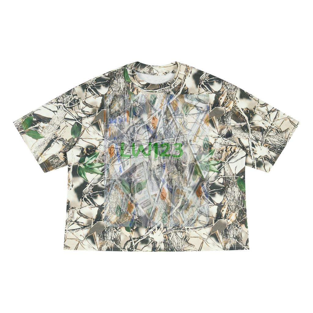 LW 123  Camo Boxy T-Shirt