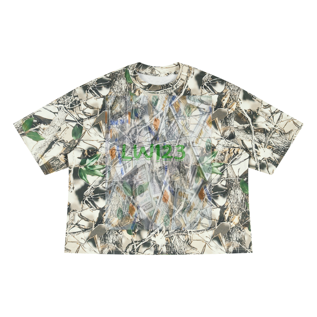 LW 123  Camo Boxy T-Shirt