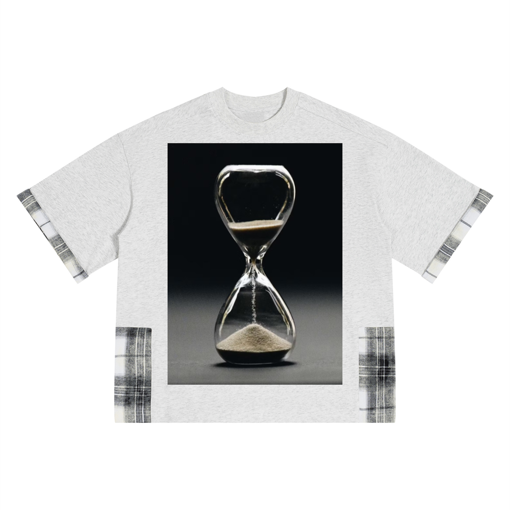 LW 123 Plaid Paneled T-Shirt