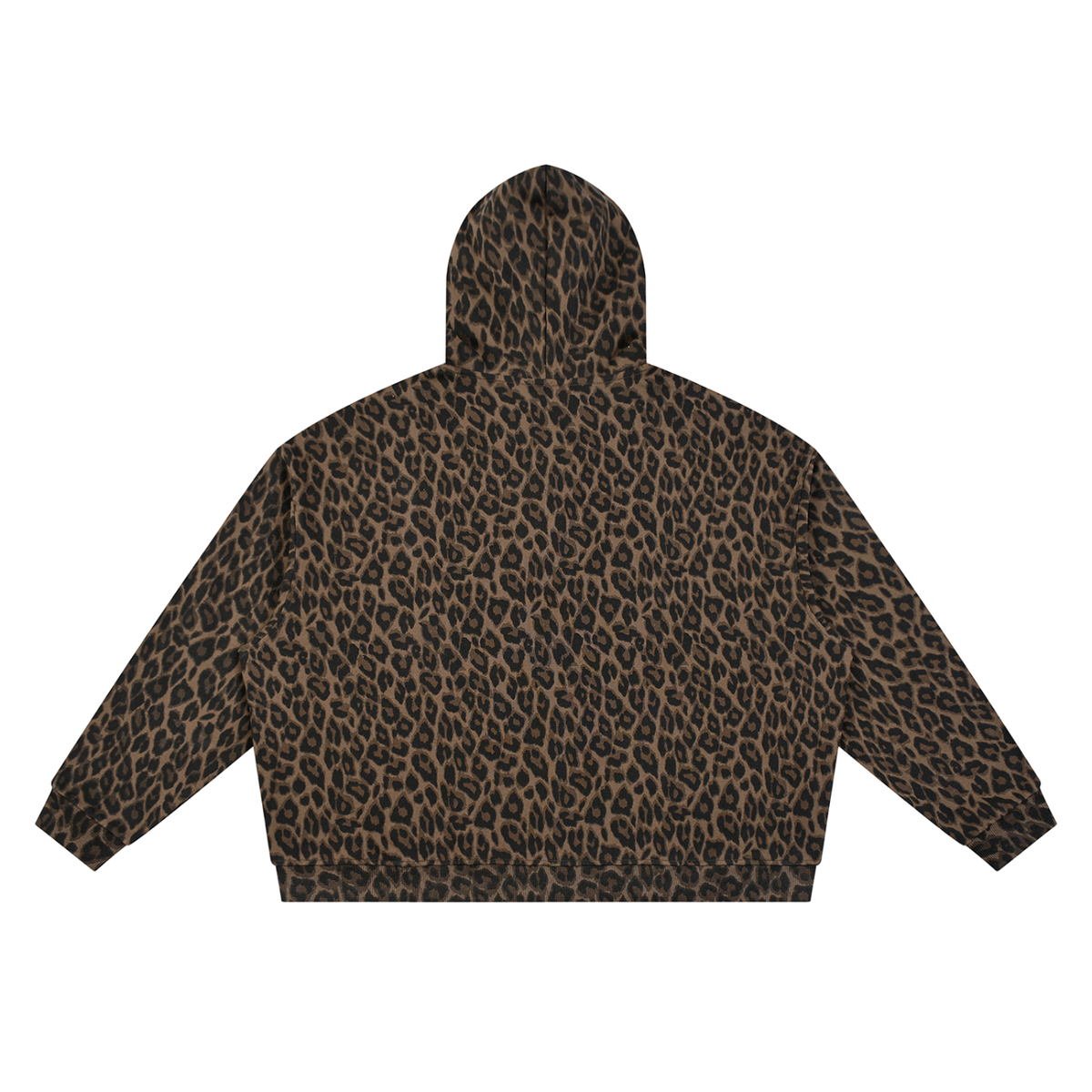 LW 123  Leopard Full Zip Hoodie