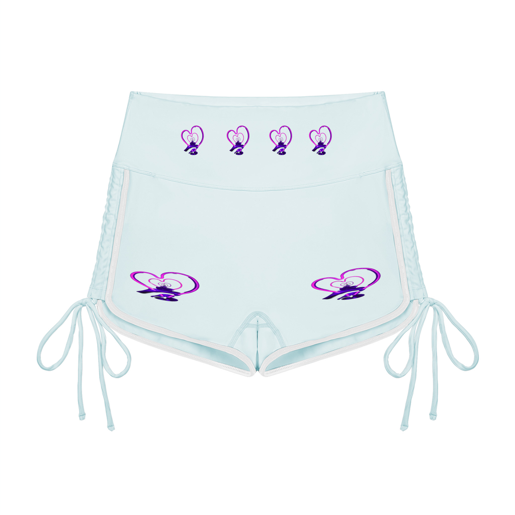 LW 123  High Waisted Yoga Shorts