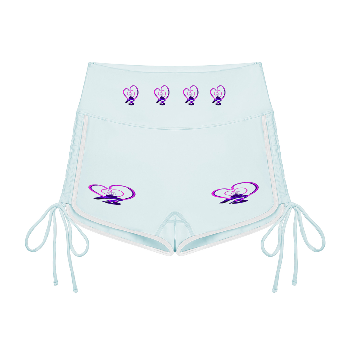 LW 123  High Waisted Yoga Shorts