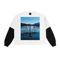 LW 123 Layered Contrast Sleeve Cotton T-Shirt