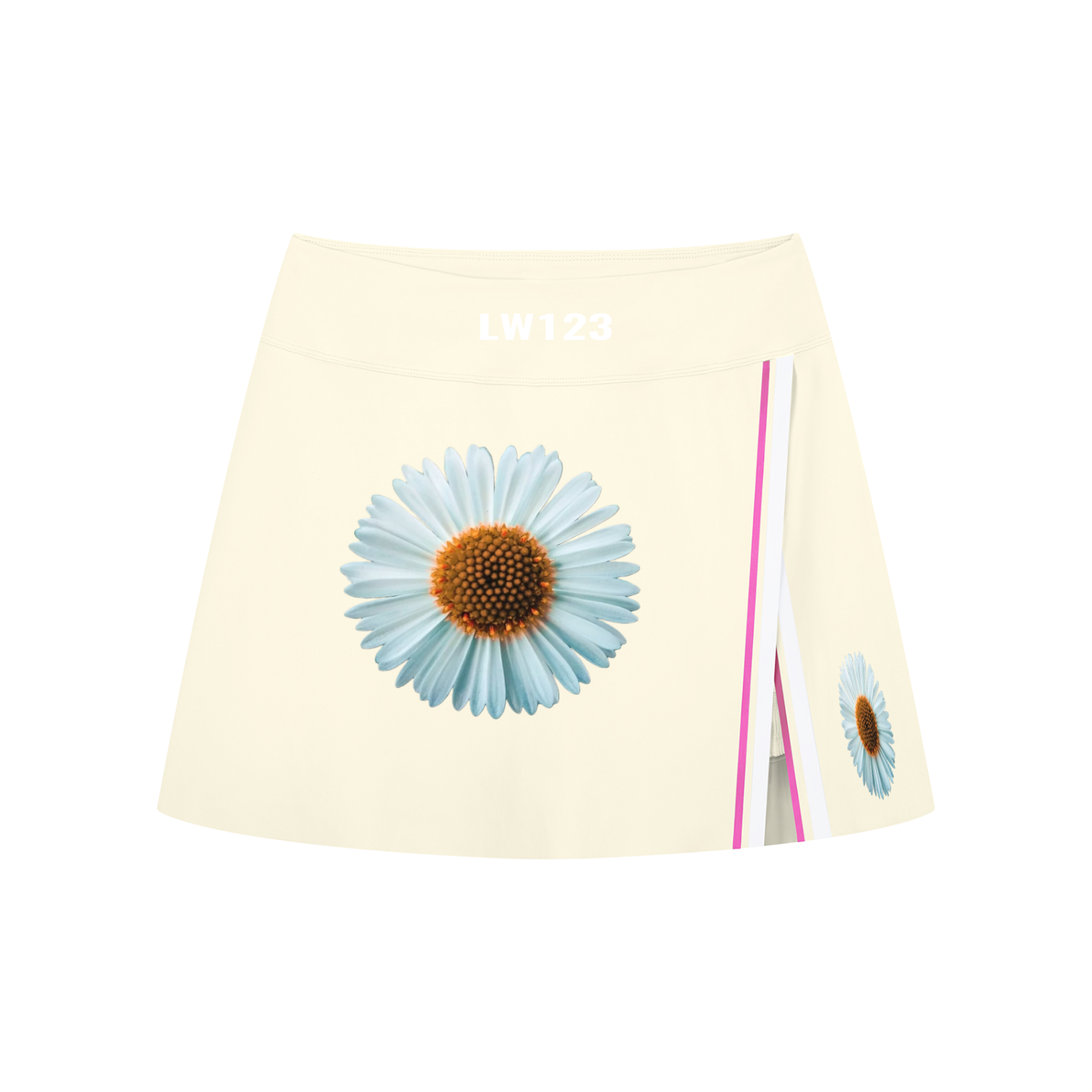 Women's A-Line Contrast Panel Slit Skirt