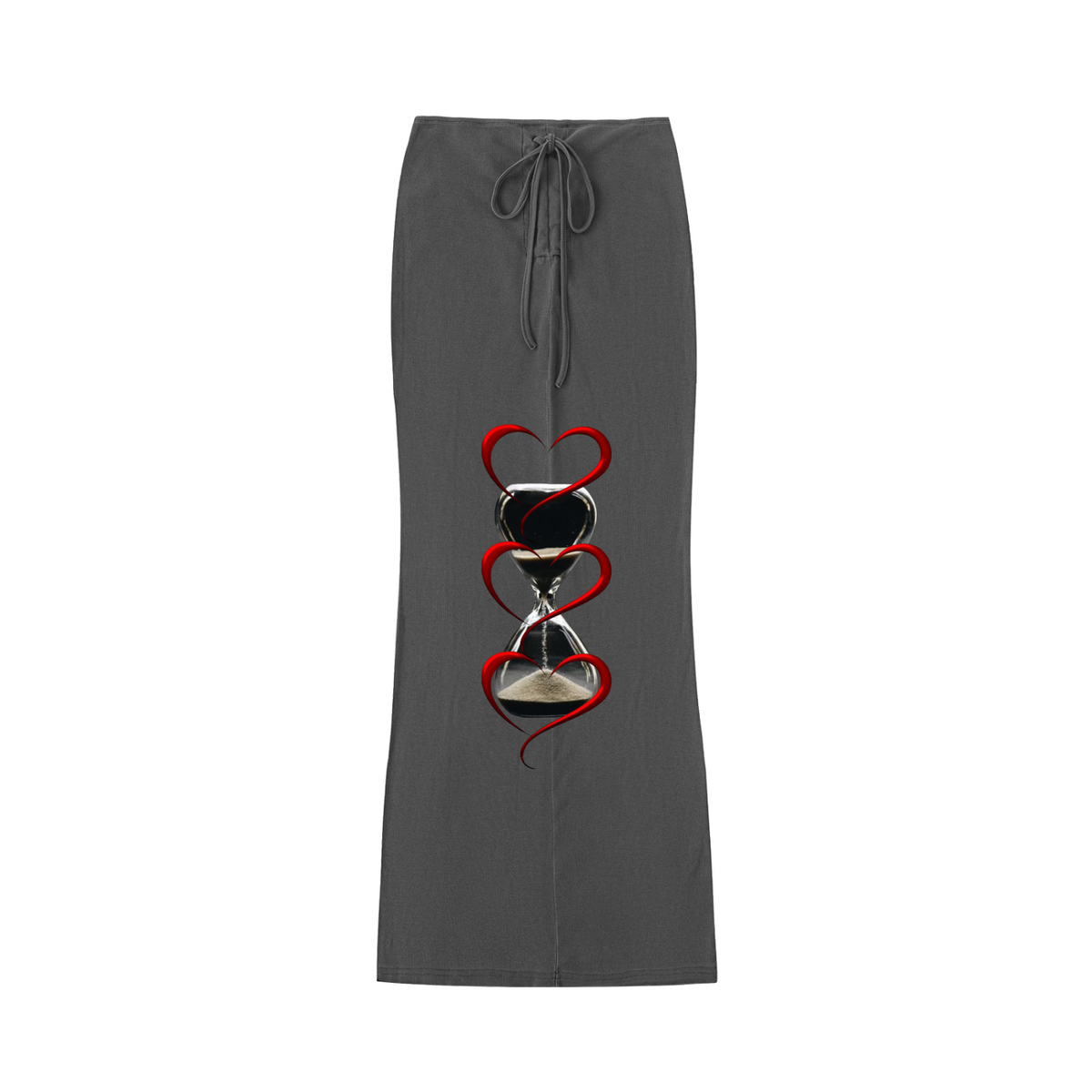 LW 123  Drawstring Maxi Skirt