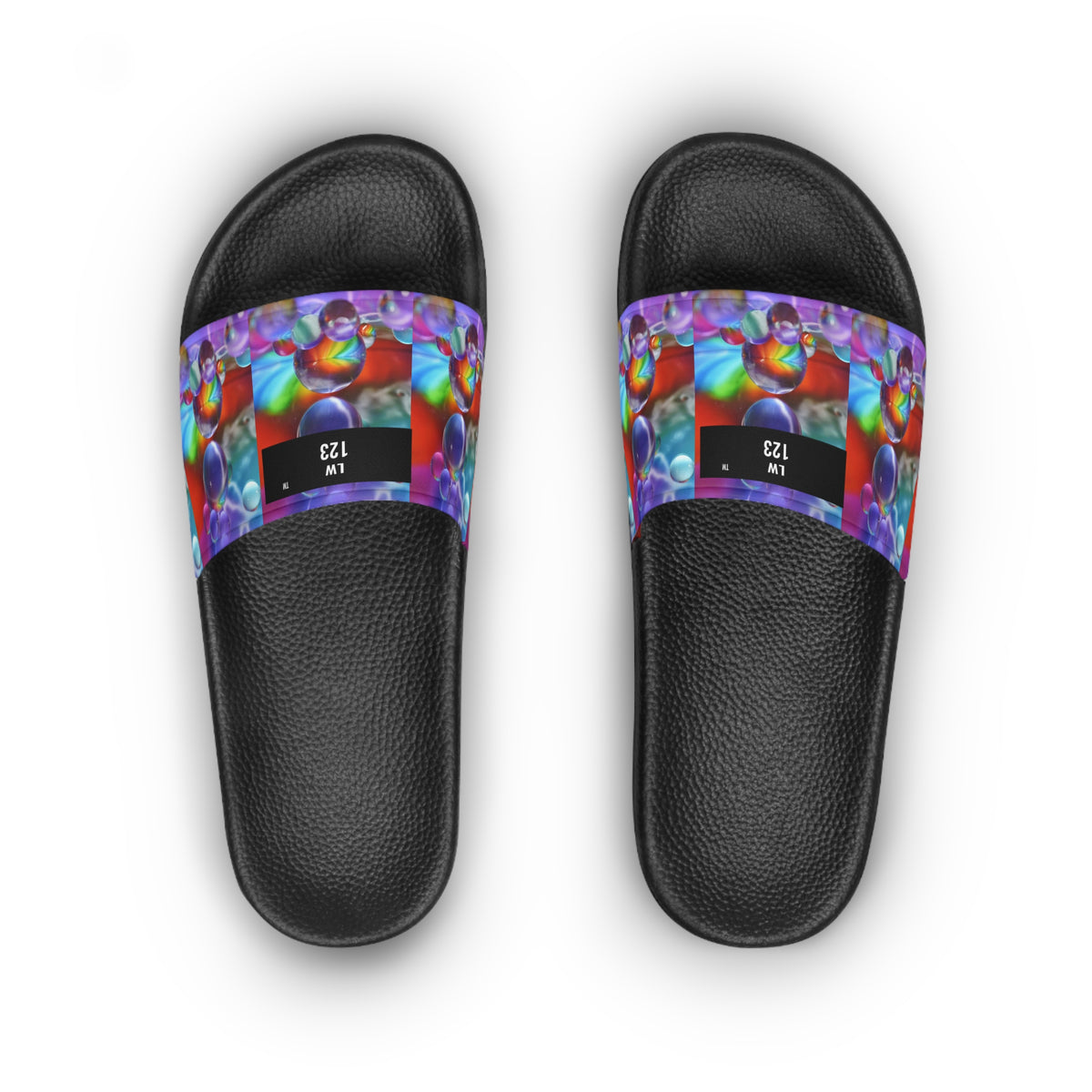 LW 123 Bubble Abstract Slide Sandals