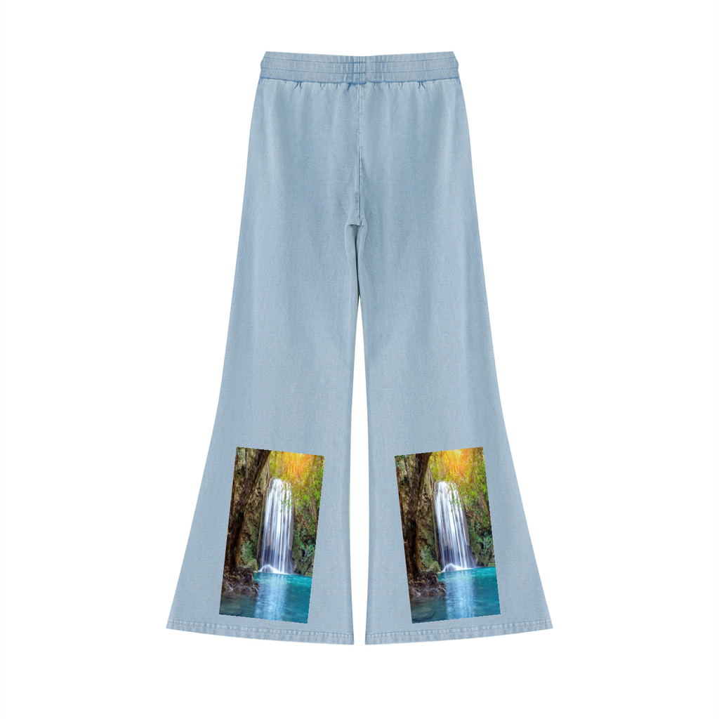 LW 123 Vintage Wash Flared Sweatpants