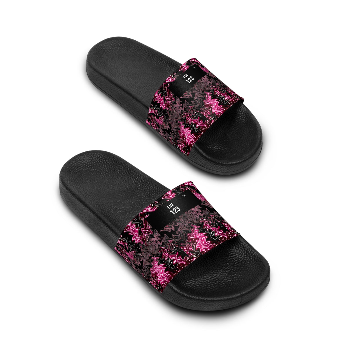 LW 123 Pink Camo Slide Sandals — Women's Casual Pool & Beach Slides