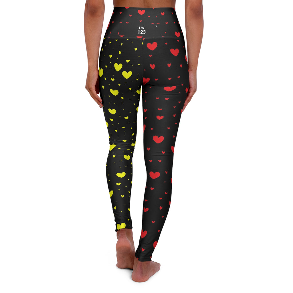 LW 123 High Waisted Yoga Leggings (AOP)
